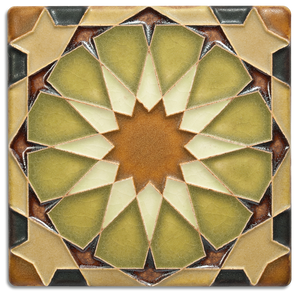 Alhambra Tile in Olive