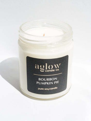 Bourbon Pumpkin Soy Aglow Candle Co.