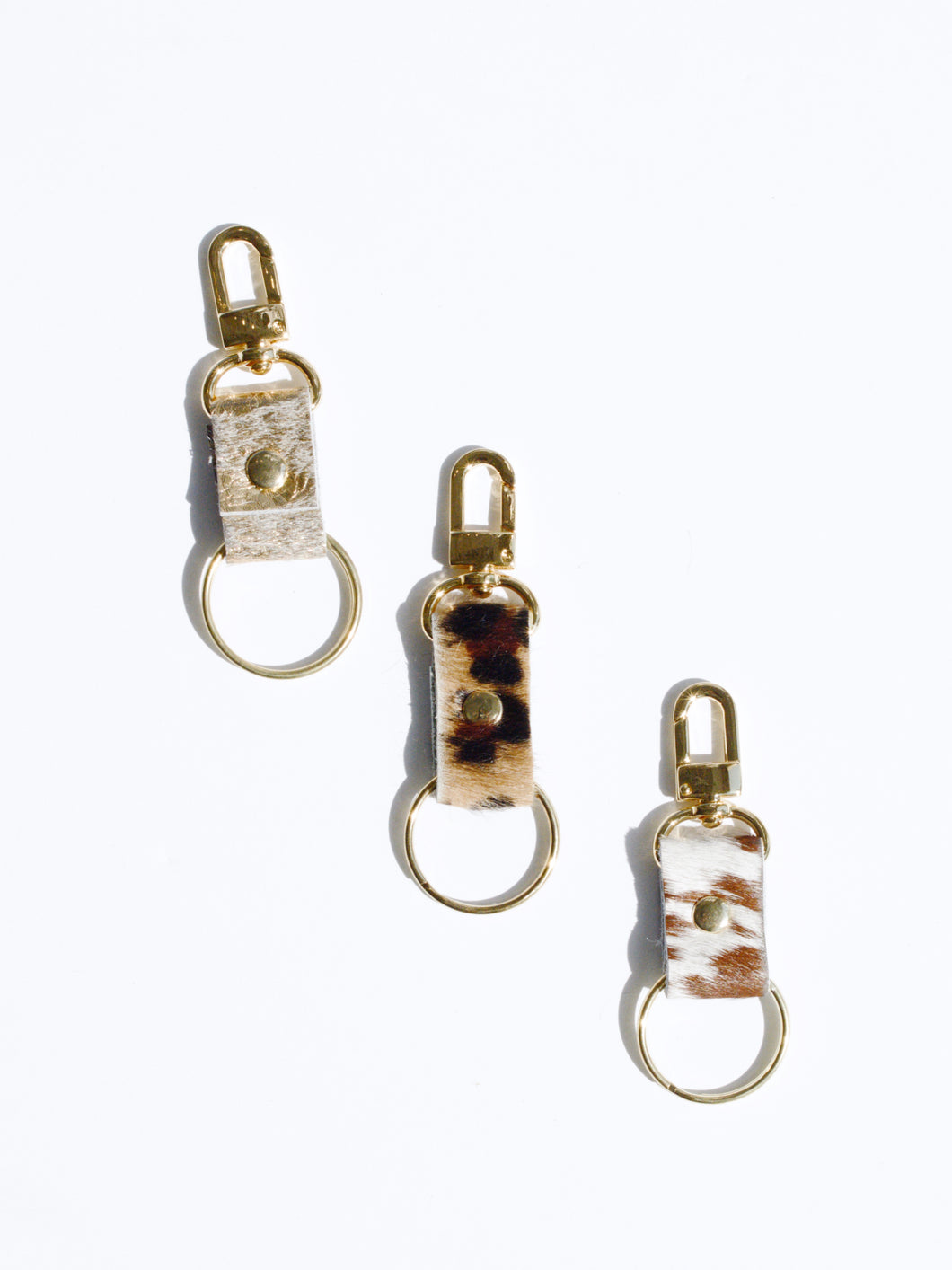 Cowhide Leather Keychain